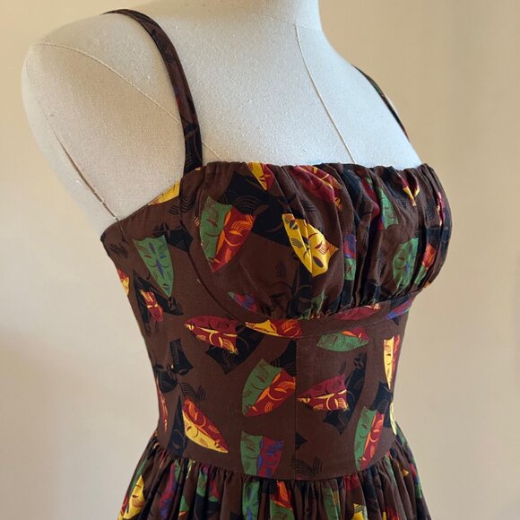 Bernie Dexter Tiki Paris Dress NWOT - Picture 3 of 8
